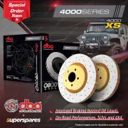 DBA Front 4000 XS Drilled Brake Rotors for Mazda BT-50 UN 2.5L 3.0L B2500 B2600