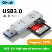 2 in 1 USB 3.0 Card Reader Micro TF sd card Reader usb adapter High Speed Card