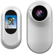 Mini Action Camera 1080P HD, Magnetic Mounting Sports Camera with Anti-Shaking, Helmet & Bike Mount, Waterproof DV Camcorder for Outdoor Adventures, Cycling, and Travel (white,add 64gb card)