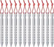 Boundless Voyage Outdoors Titanium Tent Stakes Pegs Camping Anchor Tent Stakes Nail Ti1524B (6/8/12Pcs Pack)