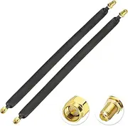 Bingfu SMA Window Coaxial Cable 30CM Male to Female LoRa Flat Cable Bushing Feed Through for 4G LTE Antenna Helium Miner Antenna, 2-Pack