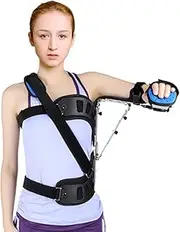 Shoulder Joint Fixation Brace Adult Shoulder Abduction Fixation Brace Shoulder and Elbow Joints Can Rotate and Flex with Angle Adjustment Chuck for Shoulder and Elbow Fixation (Size : Left)