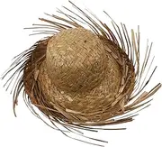 [ESOMAVRIX] Adults Beachcomber Straw Hat Hand Woven Sunproof Hat Decorative Sun Hat Outdoor Hat for Men Farmer Costume Hawaiian Hula Hat/709