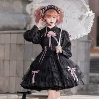 在飛比找蝦皮商城精選優惠-現貨 Lolita洋裝連身裙⭐蘿莉塔原創正版op長袖洋裝 多