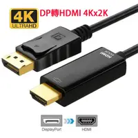 在飛比找ETMall東森購物網優惠-1M 4Kx2K DP轉HDMI線-DisplayPort轉