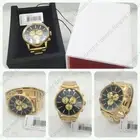 New Nixon A386-510 sentry chrono gold & black 42-20 mm men's watch A386510