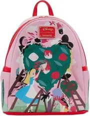 Loungefly Kids Disney AIW Painting The Roses RED Mini Backpack