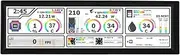 8.8 Inch PC Sensor Panel Display, CPU Hardware Temperature Display, Support Dynamic Theme Touchscreen Computer Temp Display Sensor Panel Mini Secondary Screen (Black)