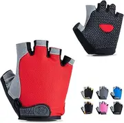 [WULI] Cycling Gloves Half Finger Men's and Women's Fitness Gloves for Cycling, Breathability, Anti Slip Yoga Equipment, Anti cocooning, Wrist Protection Thickened Palm