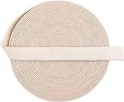 Bristlegrass Nude Elastic Bands for Sewing, 1cm Inch 10 Yards Fold Over Elastic Baby Headband Hair Tie Bra Strap Dress (10Y 1cm Nude)