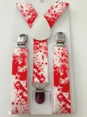 Kid Children Halloween Blood Spooky Vampire Costume Party Brace Suspender