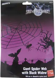 Giant Spider Web with Spider Halloween Decoration
