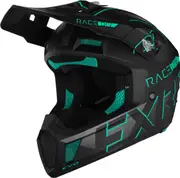 FXR Clutch Evo 2023 Snowmobile Helmet, black-green, Size XL for Men Black Green
