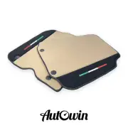 AutoWin Brand Beige Floor Mats for Ferrari 812 Superfast with Alcantara (for: Ferrari)