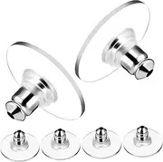 [VALICLUD] 6 Pack Earring Backs for Studs Pierced Earring Backs Locking Silicone Replacements Fashionable