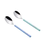 1Set Kitchen Cutlery Dinner Set 304 Stainless Steel Tableware Spoon With Wheat Straw Handle Dinnerware Set