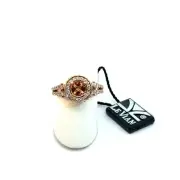 LE VIAN 14K Rose Gold Halo Mounting with 0.38 CT White Diamonds - Retail $3,547