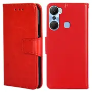 Leather Flip Case for Infinix Hot 12 Pro 4G Phone Shell Anti-Drop Wallet Phone Case with Stand