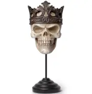 Alchemy Gothic Alchemist Rex Skull King Masque Ornament Resin Mask Decor V123