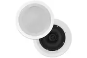Pair of In-Ceiling Speakers 8-Inch 150W Poly Cones White