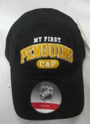 Pittsburgh Penguins Youth OSFM "My First Penguins Cap" Baseball Cap Hat E1 1709