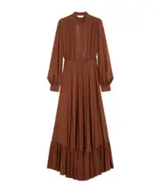 Max Mara Harem Long-Sleeved Dress IT40,IT42,IT38 rust-colored