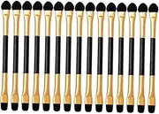VINTORKY 15pcs Eye Shadow Makeup Brush Set Eyeshadow Sticks Applicators for Women Double-sided Portable
