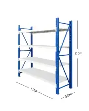 1.2M*2M Storage Shelves Garage Warehouse Rack Shelving Steel 800KG 1220BG Q1