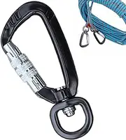 Hammock Carabiner Clip - Dog Rope Harness Fix Clip | Auto Locking Carabiner Clips | Fixing for Dog Rope Harness | Compact Keyrings for Hiking Backpacking Fishing Sports