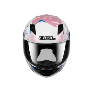 【SOL Helmets】SF-2全罩式安全帽 (浮世繪_白/粉) ｜ SOL安全帽官方商城