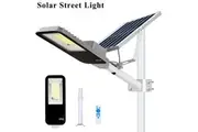 OZNALA Solar LED Street Light Remote Waterproof Outdoor Flood Garden Yard Street Lamp