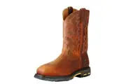Ariat Mens Workhog WST Safety Work Boots 10016568 Durable Men's Work Boots - Toast Premium