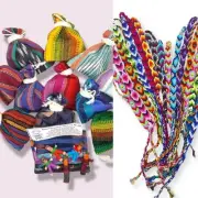 Wholesale Of 12 Worry Dolls And 12 Woven Friendship Bracelets Party Supplies