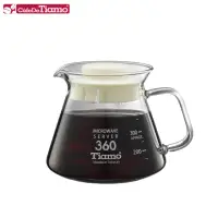 在飛比找momo購物網優惠-【Tiamo】耐熱玻璃壺360cc玻璃把手-白色(HG229