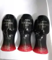 Avon Black Suede Hot Roll on Deodorant (set of 3)