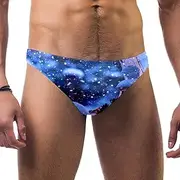 [VBFOFBV] Men's Printed Jammer Swimsuit Swim Shorts, Christmas Snowflake Bird Snowman