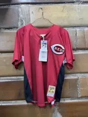 Ken Griffey Jr. Mitchell & Ness Cincy Reds Cooperstown BP Jersey NWT L Ret $130