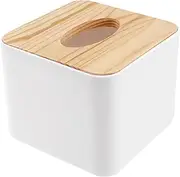 Ysyaxsyt Square Tissue Box Tissue Box with Wooden Lid Household Removable Mini Wooden Tissue Box