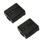2x Battery For PANASONIC CGA-DU06 CGA-DU07 A CGR-DU06 CGR-DU07 VSB0470 VW-VBD070