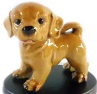 在飛比找Yahoo!奇摩拍賣優惠-陶瓷小狗擺件 拉布拉多犬仿真擺飾 招財櫃檯狗狗裝飾品 仿真狗