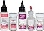 Sculpey Artist Set: 2-Ounce Translucent Liquid Bakeable Clay, 1-Ounce Satin Glaze, 2-Ounce Bake & Bond, 1-Ounce Clay Softener, 1-Ounce Gloss Glaze