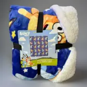 New Plush Northwest Bluey Dance Party Silk Touch Sherpa Throw Blanket 60 X 70