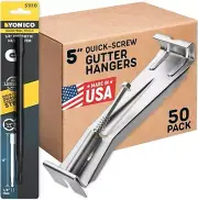 Quick Installation 50 Pack Gutter Hangers - Fix Sagging & Improve Flow