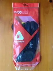 MAXISAFE BLACK KNIGHT GRIPMASTER LATEX PALM GENERAL PURPOSE WORK GLOVES – XL