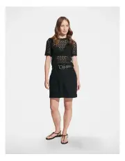 [Decjuba] Dana Denim Mini Skirt in Black
