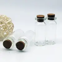 在飛比找松果購物優惠-可愛100只小玻璃瓶空瓶分裝精油瓶透明實驗室耗材裝飾 (7.