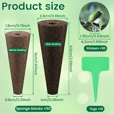 110Pcs Seed Pod Kit for Hydroponic Systems Easy to Use Seed Starter ZA