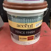 ACCENT BY DULUX 10 LITRE FENCE FINISH-PAINT JARRAH COLOUR PAINT