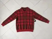 Brixton Not Your Dad's Fisherman Sweater Size M - Red