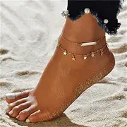 [kejlyouejn] Anklet Foot Chain Beach Jewelry Bohemian Anklet Layer Anklet Woman Jewelry